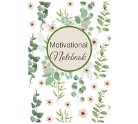 Motivational Notebook for 12 months 6x9 Inches 100 pages: lined paper for writing, for personal use, school, home, college, perfect gift for any occasion.: Fancy flowers pattern on pastel background.