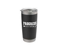 Motivational Progress Over Perfection Bicchiere termico in acciaio inox doppia parete