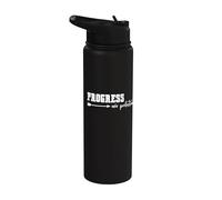 Motivational Progress Over Perfection Stainless Steel Insulated Water Bottle