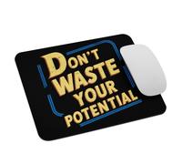 Motivational Quote Don't Waste Your Potential Vintage Retro Mousepad Piccolo Tappetino per Mouse Morbido Tappetino Scrivania per Lavoro Gaming Laptop 25X30Cm
