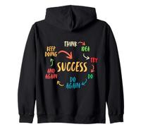 Motivational Quote Mindset Inspirational Saying Success Felpa con Cappuccio