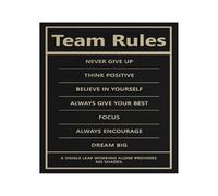 Motivational Teamwork Poster for Office and Workplace Inspirational Wall Art Decor Coworker Gift Idea(Unframed,12X18inch(30X45cm))