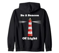 Motivazionale Essere Un Faro Di Luce Edificante Motivare Felpa con Cappuccio