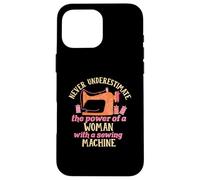 Motivazionale Macchina Da Cucire Design Per Le Donne Custodia per iPhone 16 Pro Max