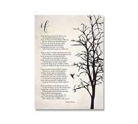 Motivazionale Rudyard Kipling Poesia Letteratura Stampe Se Citazioni Poster Ispirazione Wall Art Canvas Painting Picture Home Decor 21X30Cm Senza Telaio