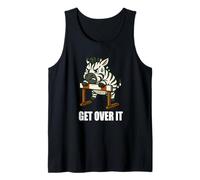 Motivazionale Zebra Hurdler Get Over It Canotta