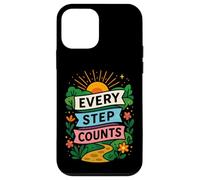 Motivazione a piedi Ogni passo conta citazione Custodia per iPhone 12 mini