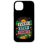 Motivazione a piedi Ogni passo conta citazione Custodia per iPhone 14 Plus