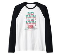 Motivazione della crescita del loto Maglia con Maniche Raglan