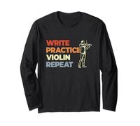 Motivazione per Il Violino Sguardo d'Annata suonatore Maglia a Manica