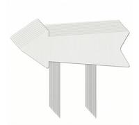 MotiveTech 10 Pezzi Carllo con Picchetti | Scrivibile Entrambi i Lati, Carllo per Matrimoni, Resisn Inmperie, indicatore Stradale Decorativo,