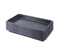 MotiveTech 10 Vassoi per Piantine, Vassoi per Piantine, Vasi per Piante da Utilizzare, Vassoi per Piante per Uso in Terrazza E in Interni, con Foro