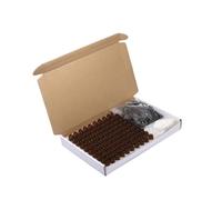 MotiveTech 100 Pezzi Bottiglie con Tappo Nero Ermetiche Flaconcino in Ricaricabile Boccet di per, 3ML, Spina Madre-figlio