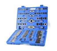 MotiveTech 110 Pezzi Kit di Maschi e Filiere con Valigetta Professionale Set di Maschi e Filiere con Valigetta Portatile Utensili per Amanti Del Fai da Te