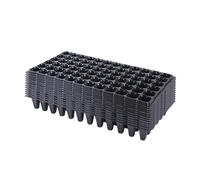 MotiveTech 12 Vassoi per Piantine con Fori, Vasi Portatili per Piantine per Serra, Fattoria E Patio, 72 Celle