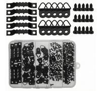 MotiveTech 251 Pezzi Kit Ganci a Seghettato Seghetta e Anello a D Completo Set di Ganci Denllati e Caccia Resisn per nti Dell'arredamento