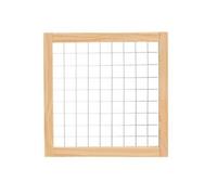 MotiveTech 3 Pezzi Pannello Espositivo Pieghevole con Griglia in Metallo Multiuso Pannello Espositivo con Cornice in Legno Naturale Robusto, 40x40cm