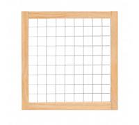 MotiveTech 3 Pezzi Pannello Espositivo Pieghevole con Griglia in Metallo Multiuso Pannello Espositivo con Cornice in Legno Naturale Robusto, 50x50cm