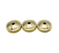 MotiveTech 3 Pezzi Tappi Pistone Tuba Coperture Valvola Ottone Parti Metalliche Rame Lavorabile Utili Manutenzione Strumenti Musicali Riparazione Uso per Te, Tappi Inferiori