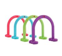 MotiveTech 4 Pezzi Percorso a Ostacoli Lavabile, Upgrade Set di 4 Pezzi per Tunneling Stile Macaron