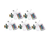 MotiveTech 5 Pezzi Scheda 3d Stampa Circuito Lampada Batteria Telecomando USB Tocca Regolazione Adatta per Regalo Illuminazione Uso Quotidiano