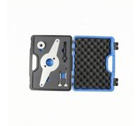 MotiveTech 5 Pezzi Strumento di Bloccaggio Puleggia Albero Motore Resistente All'ura Kit di Riparazione con Custodia Rigida Protettiva Robusto per Garage