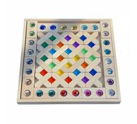 MotiveTech 54 Pezzi Mattoncini Arcobaleno Trasparenti Ispirato al Metodo Educativo Costruzioni Inserto Traslucide Robusto e Durevole Blocchi Sensoriali, Color to 2