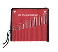 MotiveTech 9 Pezzi Set di Cacciaspine Portatile | Acciaio 40Cr Alta Resistenza, Punzone, Uniformemente Temprato, Utensili, per Officina, Garage, Meccanici,