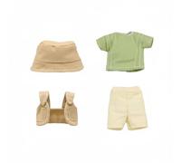 MotiveTech Abito per Bambola Completo Divisa Scolastica Set Vestiti Accessori Abbigliamento Stile Accademia con Pizzo Cotone Scala1/12 Adatto per Fotografia Collezionisti Casa, Kaki, City Boy