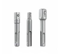 MotiveTech Adattatore per Trapano Kit Convertitore Chiavi Bussola Accessorio Attacco Impatto in Acciaio Cromo Vanadio con Anelli Colorati E Misure Incise Adatto, Sds 3PCS Asta