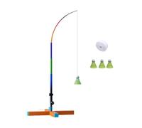 MotiveTech Allenatore di Bminton con Asta Elastica Resistente Antivento Attrezzatura Sportiva Elastico per Allenamento a Casa