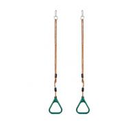 MotiveTech Anelli da Arrampicata con Corda Regolabile a Basso Allungamento Attrezzo da Gioco con Ganci di Fissaggio in Metallo Portatile per Bambini Attivi