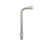 MotiveTech Angolata con Attacco Rapido Antiruggine Angolata a 90° Multiuso Bacchetta Curva per Automobilisti, Corto, Ugello A Gomito A 90 Gradi Corto, 165mm