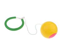 MotiveTech Ankle Skip Ball Giocattolo Saltarello Anello Corda Swing Plastica Funzione Conta Adatto a Bambini Adulti Allenamento Fitness Gioco all’Aperto, Giallo