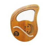 MotiveTech Arpa Arpa Lirica con 24 Corde in Legno Strumento Compatta Lira Portatile per Principianti, Studenti, 24 Corde Mito Stella E Luna