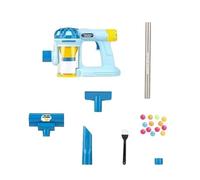 MotiveTech Aspirapolvere Giocattolo per Bambini Set di Gioco per La Casa Strumento di Apprendimento di Finzione con 3 Accessori Versatili Adatto Come Idea Regalo, Blu