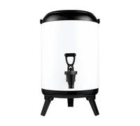 MotiveTech Barile Dispenser in Acciaio Inox Alimentare Durevole Dispenser Isolato con Supporto Pieghevole a Prova di Perdite Contenitore Termico con Rubinetto, 8L
