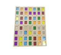 MotiveTech Blocchi Arcobaleno, Regali di Compleanno, Impara I Colori, Tavolo Impilabile, Giocattolo per L'allenamento Sensoriale per Bambini