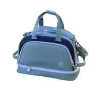 MotiveTech Borsa da Golf Borsa da Viaggio Duffel Sacca Sportiva Borsa Porta Abiti con Scomparto Scarpe in Pelle PU Impermeabile per Accessori Adatta a Percorso, Verde, color to 2