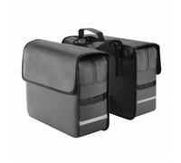 MotiveTech Borsa Doppia per Bicicletta Durevole Struttura Rigida e Squrata, Borse Laterali da Bici, Borsa Posteriore con Strisce Riflettenti, per Città, Cicloturisti