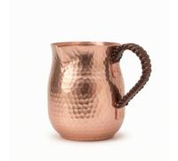 MotiveTech Brocchetta da Tè Vintage Recipiente in Rame con Manico Durevole Montalatte per Colazione, Rame Viola, 800 Ml