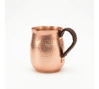 MotiveTech Brocchetta da Tè Vintage Recipiente in Rame con Manico Durevole Montalatte per Colazione, Rame Viola, 450 Ml