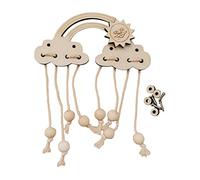 MotiveTech Busy Board Accessorio per Lo Sviluppo delle Abilità Manuali Accessori in Legno per Giochi Sensoriali Giocattolo Educativo Interattivo Adatt, Clounds