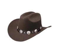 MotiveTech Cappello da Jazz Casual Larga per Donne, Uomini E Adulti, caffè