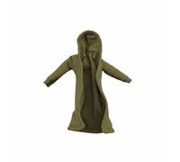 MotiveTech Cappotto Militare con Cappuccio per Bambole Sopravveste Modellabile per Figure d'Azione Mantello in Tessuto con Struttura Interna Adatto a Fotografia Collezione Diorama, Verde Militare