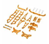 MotiveTech Car Auto Radiocomandata Fuoristrada RC Mini Macchina Telecomandata Veicolo Elettrico Modello 1/14 Upgrade in Metallo con Riduzione Flessioni E, Gold