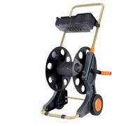 MotiveTech Carrello Avvolgitubo Leggero | Stabile, Carrello Avvolgitubo con Manovella, Manuale, per Giardino, Lavaggio Auto