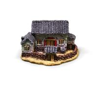 MotiveTech Casa Rustica in Miniatura Mini Casetta in Miniatura Decorativo Casetta con Design Creativo per Micro Paesagg, Giardino Fatato, Bonsai, Bianco
