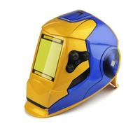 MotiveTech Casco da Saldatura Autoscurante Ampio Casco da Saldatore Autoscurante Professionale per Officina, Cantiere, Maschera Per Saldatura A Colori Veri, Pacchetto Due
