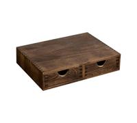 MotiveTech Cassetti Porta Capsule di Caffè, Organizer Rustico in Legno per Capsule di Caffè E Tè, Supporti Da Appoggio per La Casa, Marrone